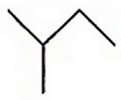 écriture topologique du 2-méthylbutane